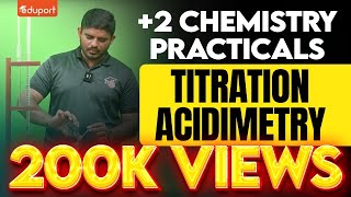 Plus Two Chemistry Practical  Estimation of NaOH  Titration  Acidimetry  Eduport Plus Two [upl. by Hnao]