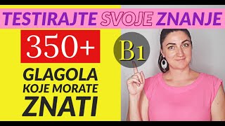 354 GLAGOLA  SVI GLAGOLI ZA NIVO B1  ZNATE LI IH SVE [upl. by Tressia]