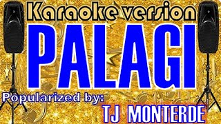 Palagi Karaoke Version by TJ MONTERDE Karaoke Cover [upl. by Garnes909]