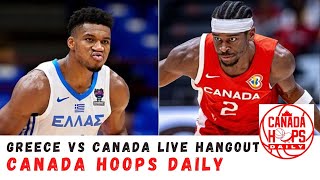 CANADA vs GREECE  Canada Hoops Daily Live Hangout [upl. by Saxe]