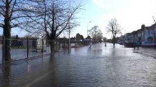 Abingdon Road  7th January 2014  Flooding [upl. by Halladba]