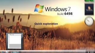 Windows 7 build 6498  how the features looked in 2007 [upl. by Thoer]