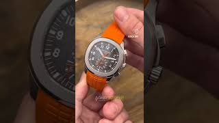 Patek Philippe Aquanaut Chronograph 5968A Orange Strap Automatic Mens Watch luxurywatches shorts [upl. by Tfat]