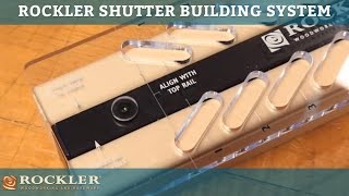 Rockler Shutter Building System  a revolution in doityourself shutters [upl. by Kcirderf]