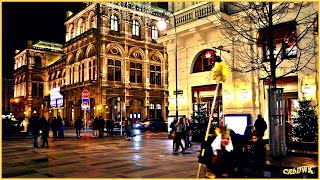 WIEN bei NACHT von der OPER zum Stephansplatz [upl. by Hallutama406]