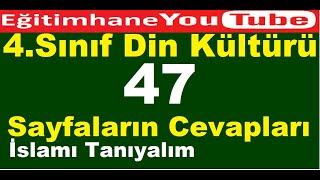 4sınıf din kültürü ders kitabı sayfa 47 cevapları [upl. by Elehcor]