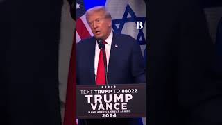 Moment Trump Sends Direct Message to Hamas Supporters In America america [upl. by Mcgean]