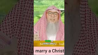 Can We Marry a Christian Woman  Islamic Perspective assimalhakeem shorts allah [upl. by Kamilah]