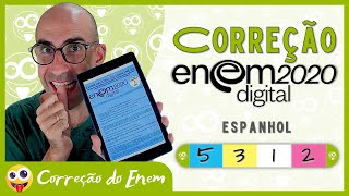 CORREÇÃO DO ENEM Questão 5 espanhol  Enem 2020 digital  Prova azul ▷ Acento andaluz [upl. by Ennahtur702]