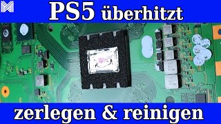 PS5 wird heiß und schaltet sich aus  Flüssigmetall Wärmeleitpaste erneuern  zerlegen und reinigen [upl. by Anikahs86]