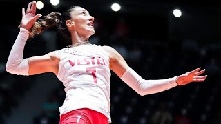 Amazing Moment Hande Baladin in Volleyball [upl. by Wildee]