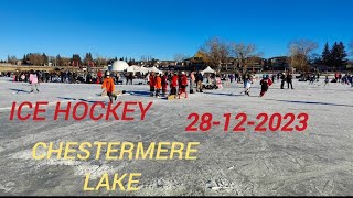 Western Canada Pond Hockey Championship 28122023 icehockey chestermere wintergames [upl. by Vandyke]