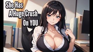 ASMR Roleplay Most Popular Girl At Work Has A Crush On You F4M Confident Listener [upl. by Pru]