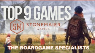 The Boardgame Specialists Episode 95 Top 9 Stonemaier Games [upl. by Alexis895]