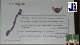 JLARMU2024 Nouveauté sur la transfusion de facteurs de coagulation [upl. by Perceval540]