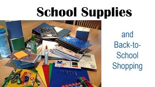 School Supplies  US Culture amp Vocabulary BacktoSchool Shopping [upl. by Tarttan]