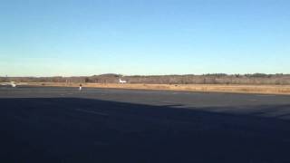 Alan Jacksons Dassault Falcon 50 Landing At KOWD [upl. by Gnouc]