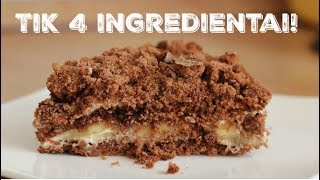 Bananų ir meduolių tortas iš 4 ingredientų [upl. by Nnyltak]