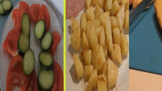 MY SIMPLY BREAKFAST and CUCUMBER SALAD COOKING [upl. by Etteniuqna]