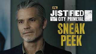 Justified City Primeval  S1E4 Sneak Peek Raylan Tries To Warn Carolyn About Mansell  FX [upl. by Brigg]