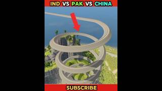 IND vs Pak😡 vs China unbelievable train challenge accepted shorts beamngdrive BeamngShorts [upl. by Siro]