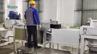 Leadacid Battery Cutting ＆ Separating Machine Stainless Steel Body [upl. by Brey828]