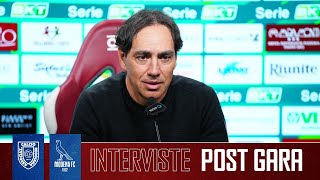 INTERVISTE POST GARA AC REGGIANA vs MODENA FC [upl. by Yeorgi]