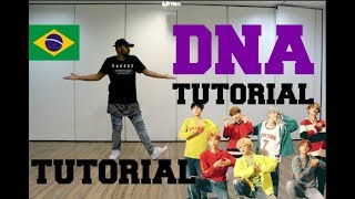 🤗🐼TUTORIAL “DNA” BTS  COREOGRAFIA OFICIAL MIRRORED PTBR PTBR [upl. by Kcorb]