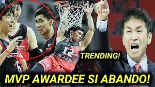 Top 1 Trending si Abando sa KOREA Pararangalan ng MVP of the Game Pina Bilib si Coach [upl. by Kal]