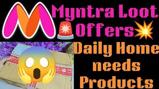 😱Myntra Loot Offers🚨Daily Home Needs products ll Myntra Sale ll Myntra Coupon Discounts✨ [upl. by Wolenik127]