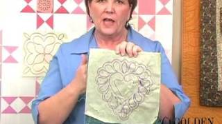 Marking quilting designs on your top [upl. by Lyrehc]