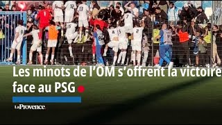 Coupe Gambardella  les minots de lOM soffrent le Classico face au PSG [upl. by Cumings]