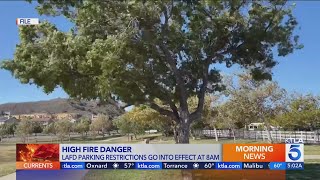 Gusty Santa Ana winds ignite red flag warnings fire concerns [upl. by Hoye]