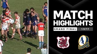 Dragons v Eels Grand Final 1977  Classic Match Highlights [upl. by Lerred]