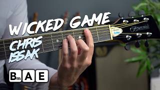 Play Wicked Game by Chris Isaak  JUST 3 CHORDS [upl. by Aiekam]