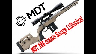 MDT XRS chassis savage110 tactical rifle build [upl. by Tehr]