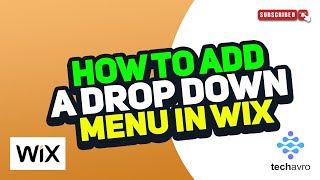 How to Add a Drop Down Menu in Wix 2024 [upl. by Harelda80]