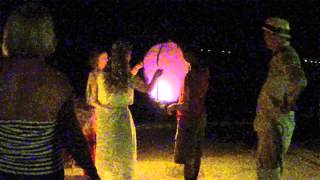 Chinese wishing lanterns at our wedding in Jamaica [upl. by Oni]