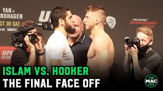 Islam Makhachev vs Dan Hooker Final Face Off  UFC 267 Ceremonial WeighIns [upl. by Eissac]