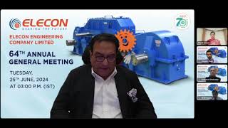 ELECON ENGINEERING CO LTD An Annual General Meeting 64th AGM held Tuesday 25th June 2024 [upl. by Iduj]