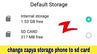 change zapya storage phone storage to sd card [upl. by Eidualc]