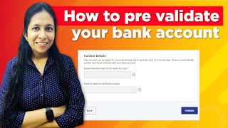 How to validate bank account in income tax site  How to pre validate bank account in Income tax [upl. by Fokos478]