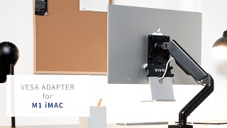 MOUNTMACM1 VESA Adapter for M1 iMac by VIVO [upl. by Yelkcub]