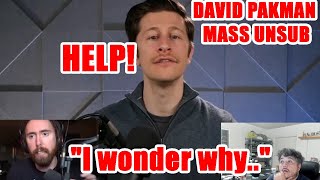 David Pakman Loses His Mind As People Unsub quotI wonder whyquot Reacting to AsmongoldTV [upl. by Sunderland17]