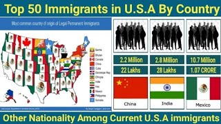 Top 50 immigrants in USA By Country Other Nationality Among Current USA immigrants [upl. by Eenobe840]