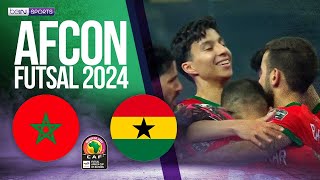 Morocco vs Ghana  FUTSAL AFCON 2024 HIGHLIGHTS 04132024  beIN SPORTS USA [upl. by Ynavoeg]