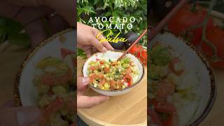 The BEST Avocado Tomato Salsa Recipe You’ll Ever try avocado salsa plantbased easyrecipe [upl. by Oninrutas222]