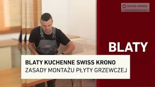 Blaty kuchenne SWISS KRONO  zasady montażu płyty grzewczej [upl. by Brindle]