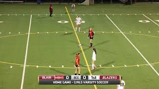 Blair vs BCC  Girls High School Varsity Soccer 2023 4k [upl. by Sherburn12]