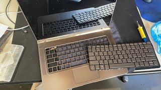 HP Spectre 13v108TU TPNC127 日本語JPキーボード交換修理12 [upl. by Nedrob]